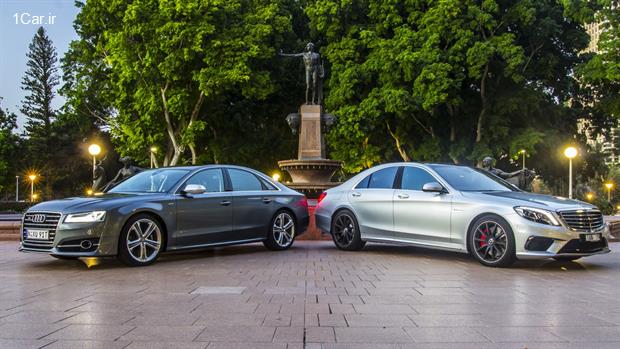 آئودی S8 در مقابل مرسدس بنز S63 AMG آئودی S8 در مقابل مرسدس بنز S63 AMG